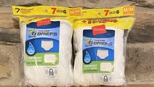  2 Hanes Boys White Briefs 7-Pack Bonus Value TAGLESS Underwear Medium 10-12