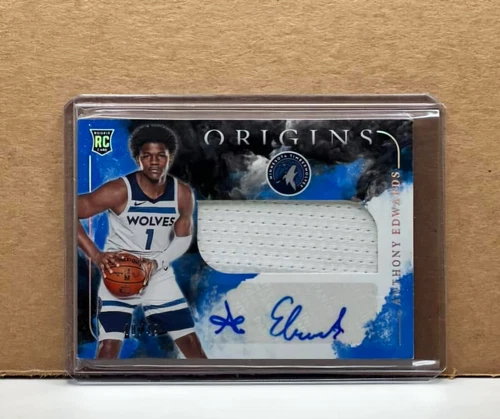 2020 Origins Anthony Edwards Rookie Patch Auto (RPA) /49 - Send Offers
