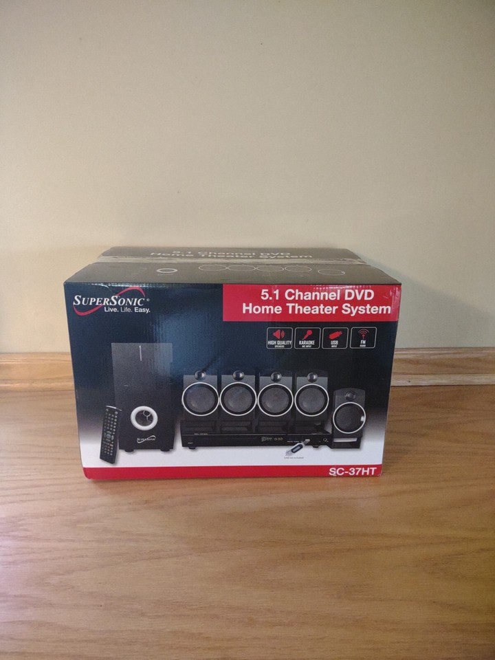 Supersonic SC37HT 5.1 Channel DVD Home Theater System eBay