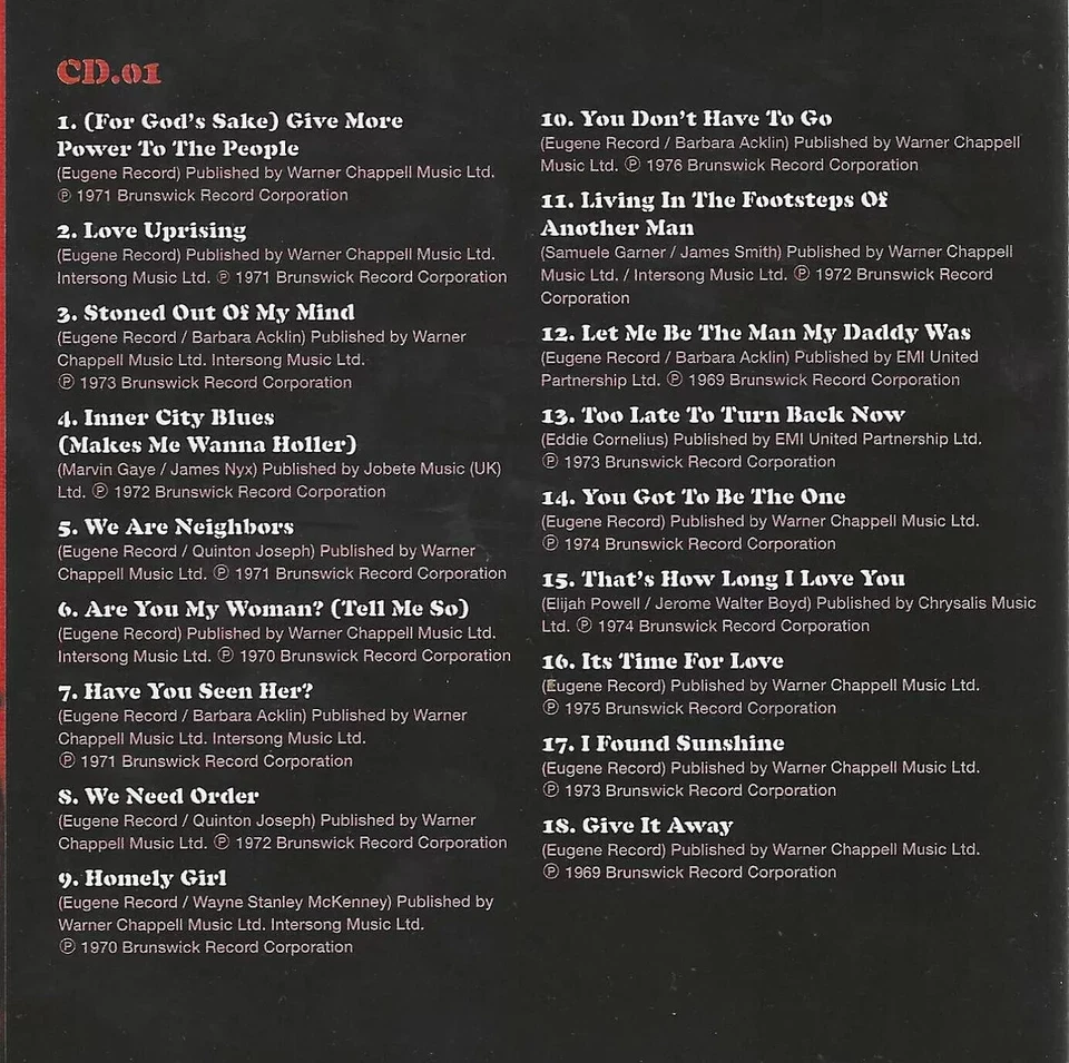 Chi-Lites - Give More Power To The People ( Very Best ) NEW 2xCD *GrEaT PrIcE* - Image 4 of 4