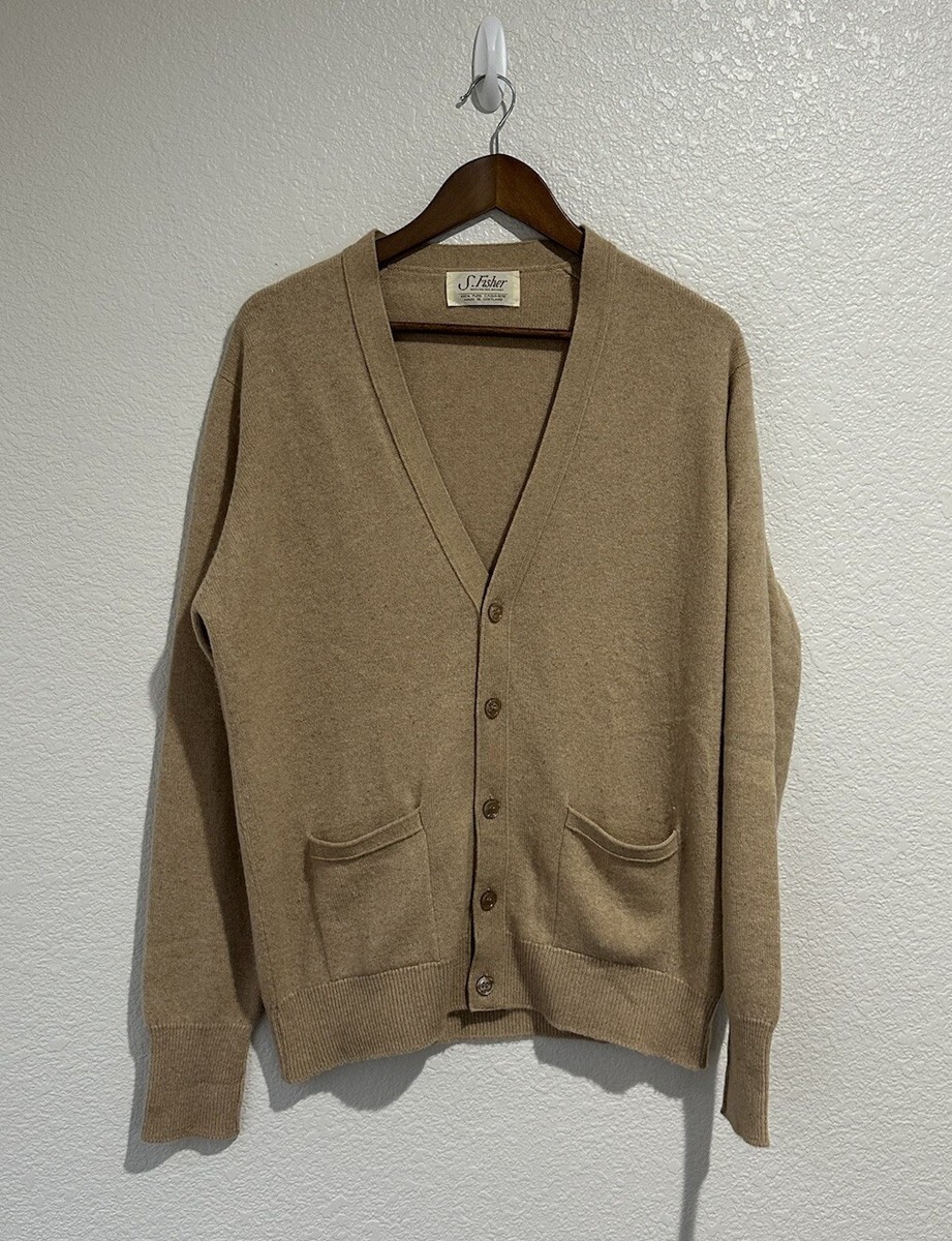 トップス 80s ARNYS PARIS pure cashmere cardigan VINTAGE S. Fisher Burlington Arcade Cashmere Cardigan
