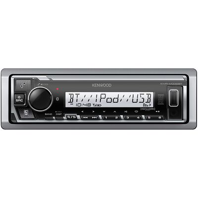 KENWOOD KMR-M332BT Car & Marine Stereo - SDIN, AM FM Bluetooth  USB MP3