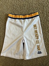 Space Jam Shorts Youth Large White Basketball Tune Squad Looney Tunes Boys EUC