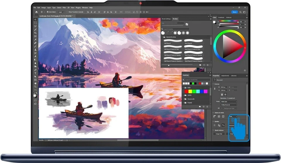 Lenovo Yoga 9i 2-in-1 14" 2.8K OLED Touch Ultra 7 155H 16GB 1TB Win11P 2Yr Wty - Image 3 of 4