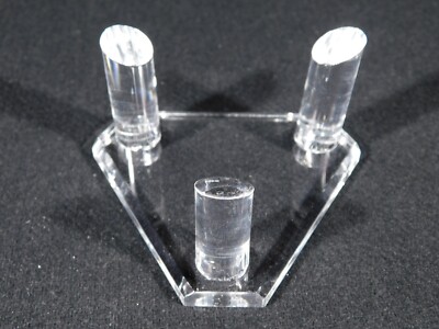 Heavy Duty THREE Post SPHERE Display Stand LARGE Size Clear Acrylic