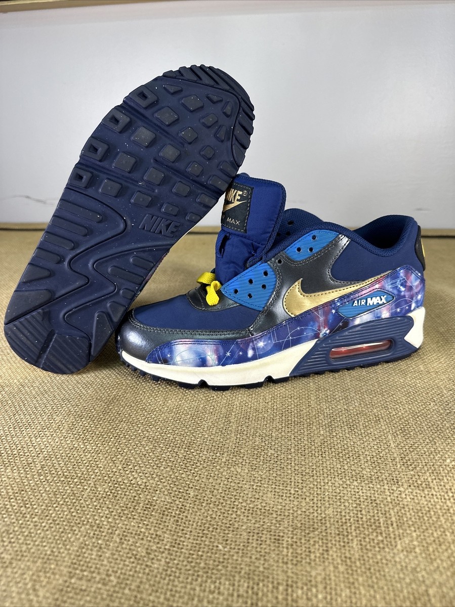 nike air max 90 blue and gold