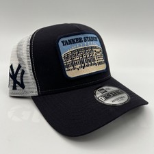 New Era New York Yankees Blue Yankee Stadium 9Forty A Frame Trucker Snapback Hat