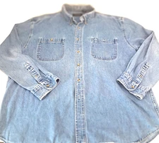 NEO Northeast Outfitters Denim Shirt Men's XXL FLAW Grunge Classic