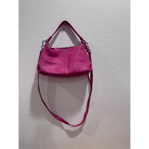 Vince Camuto Pink Leather Shoulder Crossbody Bag 7x12 Dual Strap Preowned - Picture 4 of 10