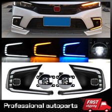For 2022 2023 2024 Honda Civic Sedan Hatchback Driving Led Drl Fog Lights Kit For 2022 2023 2024 Honda Civic Sedan Hatchback Driving Led Drl Fog Lights Kit