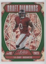 2025 Panini Absolute Draft Diamonds Spectrum Green 6/25 YaYa Diaby #DD-YDY 15r3