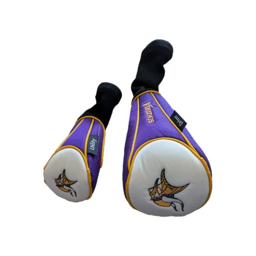 Team Golf Minnesota Vikings Contoured Golf Club Head Covers Set Of 2