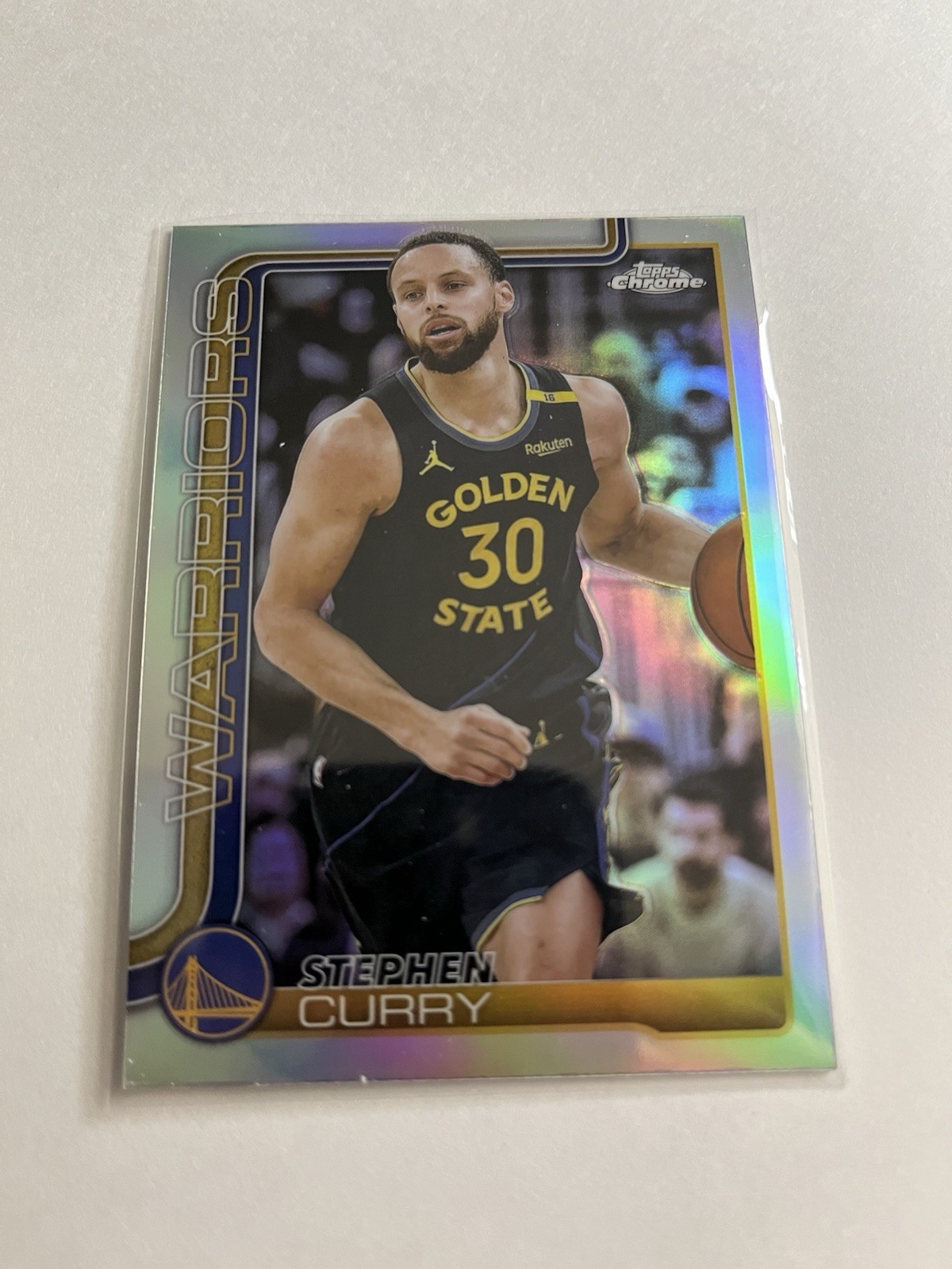 2025 Topps Chrome Stephen Curry 201 Refractor
