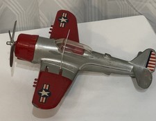 Vintage 1940s Hubley Cast Metal US Army Fighter Plane Vintage 1940s Hubley Cast Metal US Army Fighter Plane - Image 1