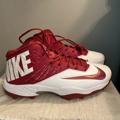 Nike Zoom Code Elite 3/4 TD Football Cleats Red/White SIZE 16 New No Box