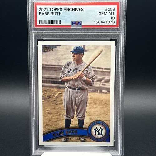 2021 TOPPS ARCHIVES #259 BABE RUTH PSA 10  New York Yankees