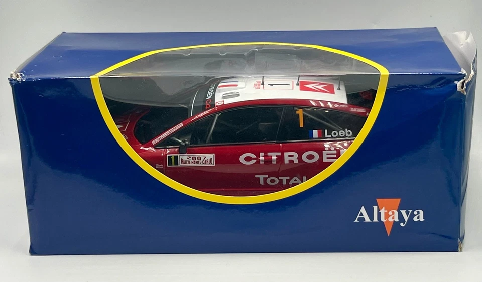 Citroen C4 WRC Rallye Loeb 2007 1/18 IXO/ALATAYA OVP - Bild 2 von 3
