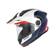 CASCO MODULARE ADVENTURE ACERBIS RIDER OMOLOGAZIONE PJ BIANCO/BLU/ROSSO bmw twin