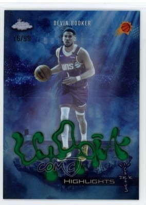 2025 Chrome Cactus Jack Utopia Highlights Green Refractor /99 Devin Booker 06l3