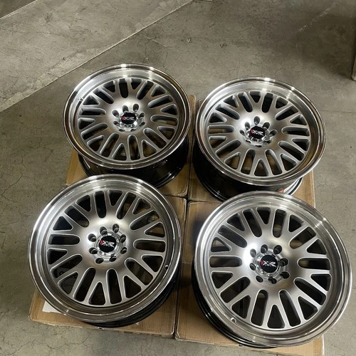 Used 17x8 XXR 531 4x100/4x114.3 25 73.1 Hyper Silver Wheels set(4)