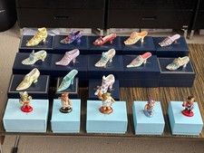 Halcyon Days Porcelain "Genuine" 2005 Elegant China Shoes & teddy bears