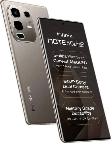 Infinix Note 50s 5G+ Grey 128GB 6GB RAM Dimensity 7300 Ultimate Global Version