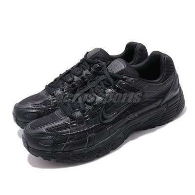 Nike P-6000 Triple Black Mens Running Shoes Chunky Daddy Sneakers