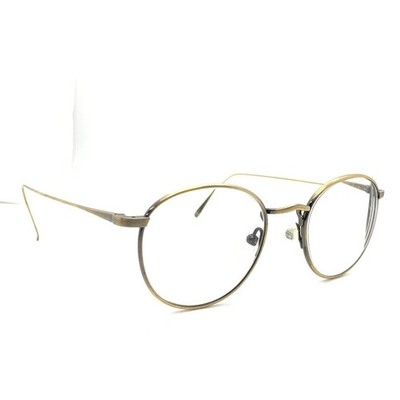 Lunor Eyeglasses Round Wire Frames M9 Mod 01 Col AG Japan 48-20-145 Gold Y43