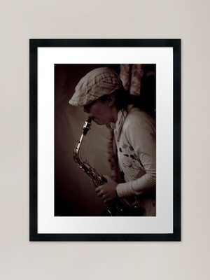 Sax (take two series) Gerahmte Kunst Pr Gerahmtes Wandbild Poster Leinwanddruck Bild