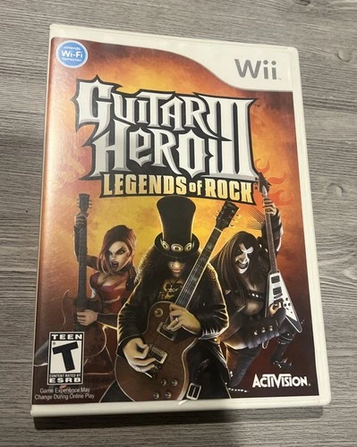 Guitar Hero 3 III Legends of Rock (Nintendo Wii) Complete CIB - Tested