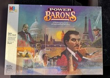 Vintage Milton Bradley Power Barons Board Game 1986 Sealed 
