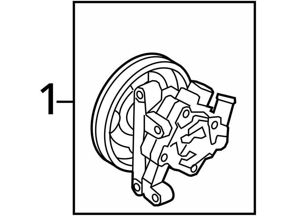 2010-2012 Ford Fusion Power Steering Column Pump Oem NGH8F - Image 3 of 3
