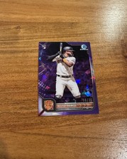Heliot Ramos 2022 Bowman Chrome Purple Sapphire Refractor /25 Rookie NRMT+ RC