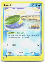 Lotad 66/100 EX Sandstorm Common Pokemon Card