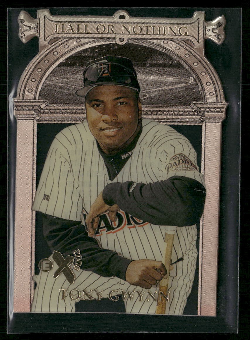1997 SkyBox E-X2000 #8 Tony Gwynn Hall-or-Nothing-Gold Rare Parallel