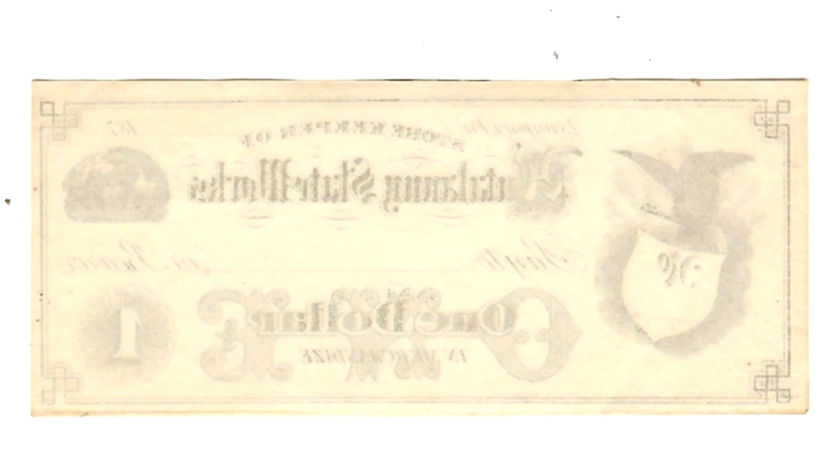 $1 "HUTALANNY SLATE WORKS" $1 (RARE) 1800'S (PENNSYLVANIA) $1 UNCIRCULATED!!! - Image 3 of 3