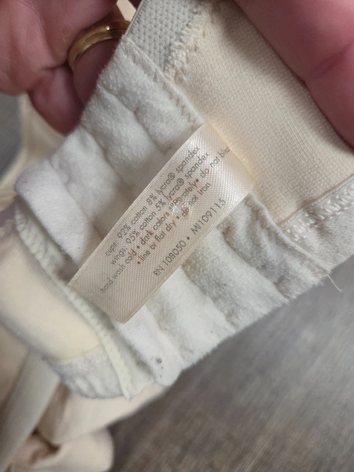 Cacique Lane Bryant 米色蓝色棉质无衬里无钢圈文胸 2 件装 42D 码 — 第 4/4 张图片