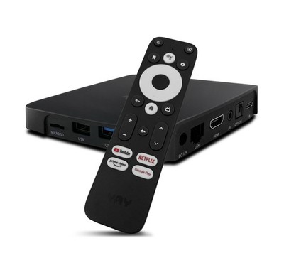 YAY GO Android TV 4K UHD Streaming Box Android 10.0/Chromecast integriert