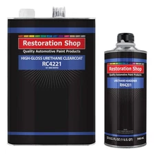 High Gloss Automotive Urethane Clear Coat Gallon Kit with Hardener