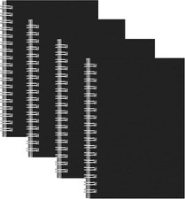 4 Pack Spiral Notebook for Work - 4" x 6" Softcover Notebooks College Ruled for