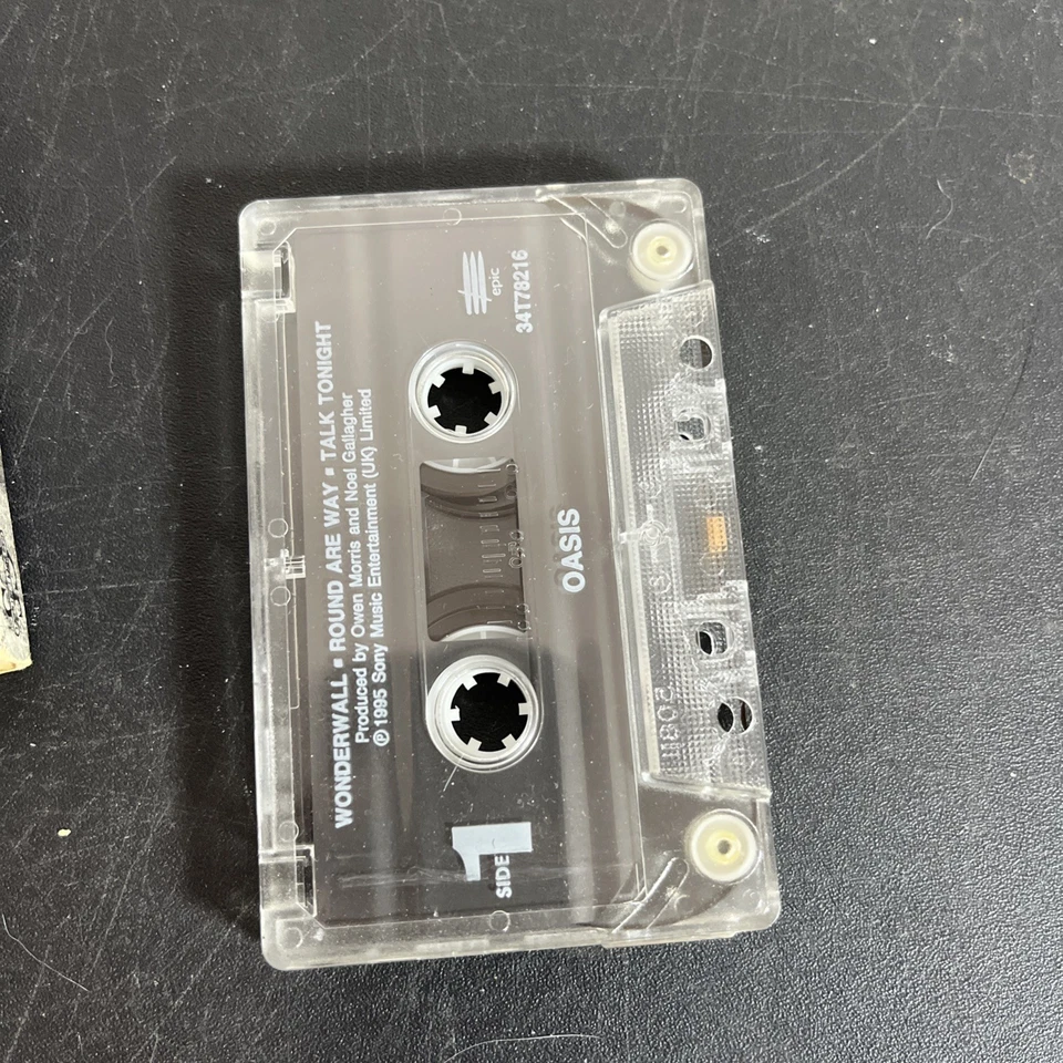 Wonderwall [Single] by Oasis (Cassette, Jan-1996, Epic) 3 Songs Brit Rock 90s Foto 4 de 4