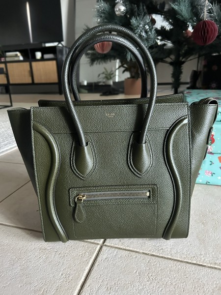 Celine Micro Luggage Olive