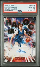 2025 TOPPS HAVOC MARKS #HM-CF COOPER FLAGG ROOKIE RC PSA 10