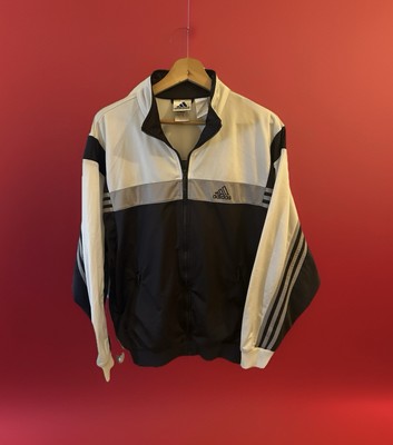 Adidas Windbreaker Jacke Size M-L     Retro Vintage Track JACKET