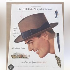Stetson  1950/60  Royal De Luxe  Men's Homburg Hat  Navy  7 3/8