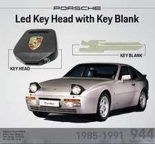 1985-1991 Porsche 944 Oem Led Key Head With Key Blank 94453833100 94453804101 1985-1991 Porsche 944 Oem Led Key Head With Key Blank 94453833100 94453804101