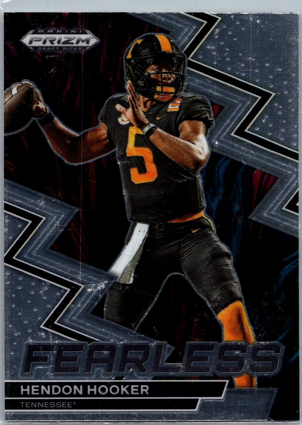 Hendon Hooker Panini Prizm Draft Picks Fearless #F20 Base
