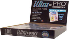 Ultra Pro 3-Pocket Platinum Page for 4" X 6" Photos 100 Ct.