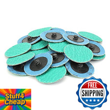 BHA Green Zirconia Grind Aid 2-inch Quick Change Sanding Discs Type R Male 40 Gr