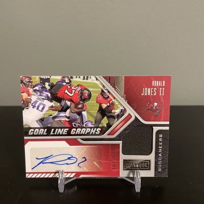 2021 Panini Playbook Goal Line Graphs /199 Ronald Jones II #GLG-RJO Auto patch 